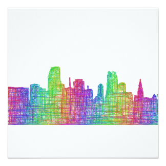 Miami Skyline Invitations & Announcements | Zazzle