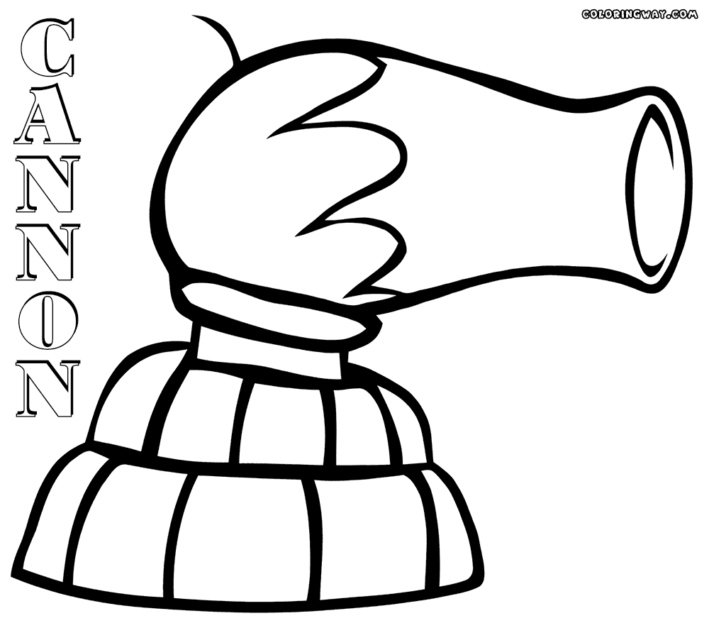 Cannon coloring pages | Coloring pages to download and print