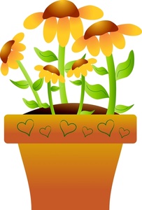 Flower Pot Clip Art - Tumundografico