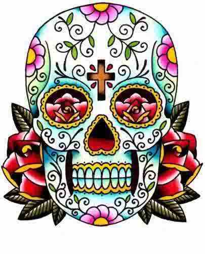 Sugar skull, Skull drawings and Skulls