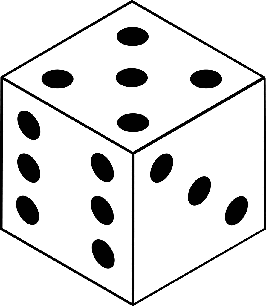 Dice die with sides clipart etc - dbclipart.com