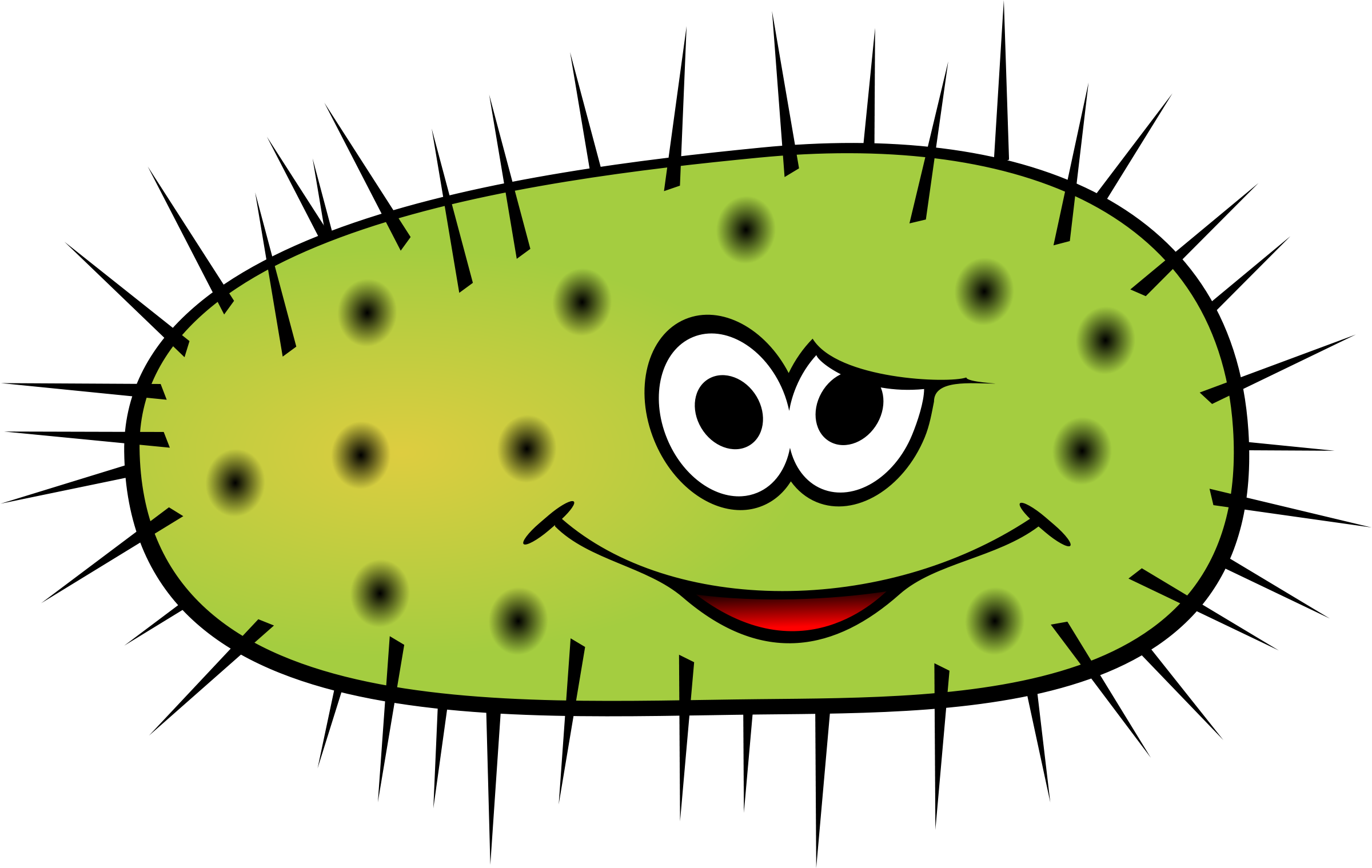 Cartoon germ clipart