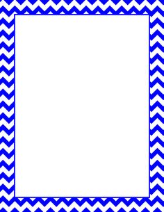 Blue chevron border clipart