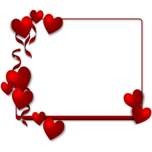 love heart border - Polyvore