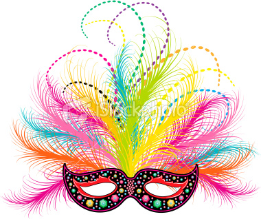 Mardi gras masks clip art