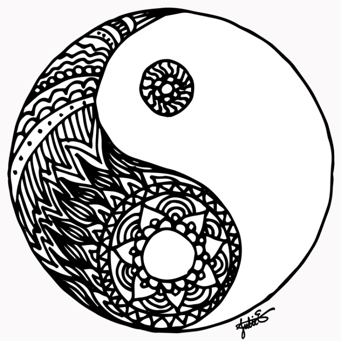 Tangled Yin Yang | Julie Erin Designs