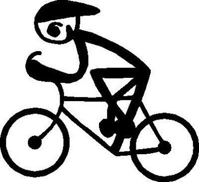 Cycling Stick Figure | Die Cut Vinyl Sticker Decal Sticker ...