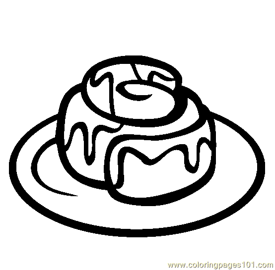 Cinnamon Roll Cartoon Clipart