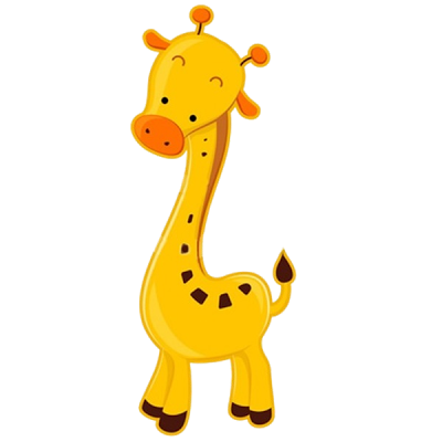 cute baby cartoon giraffe