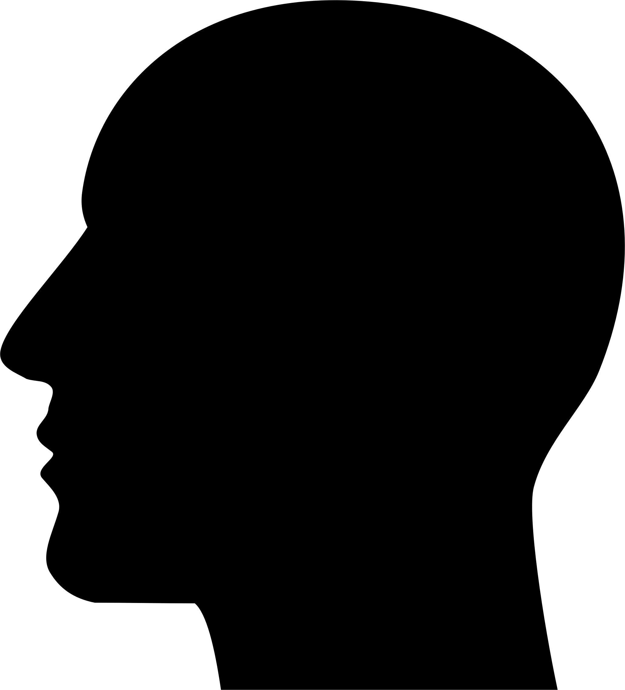 Clipart - Man Head Silhouette
