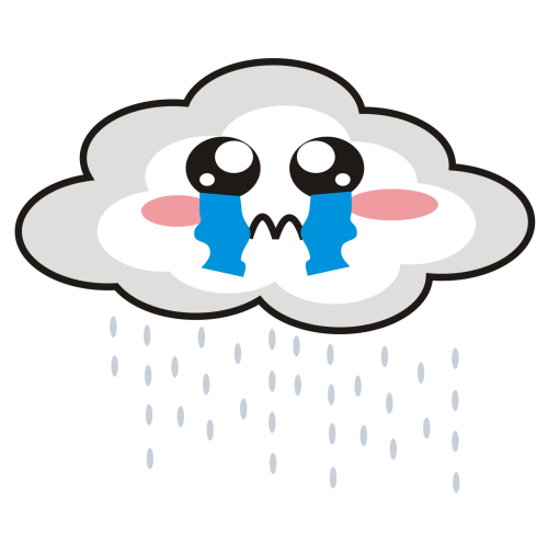 Clipart rain cloud