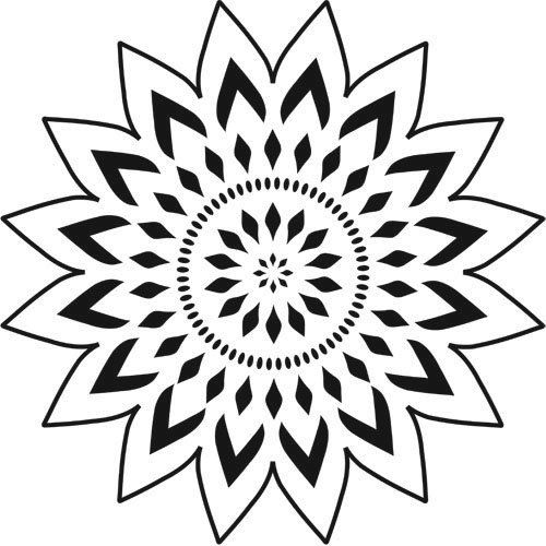 Flower stencils, Stencils and Flower