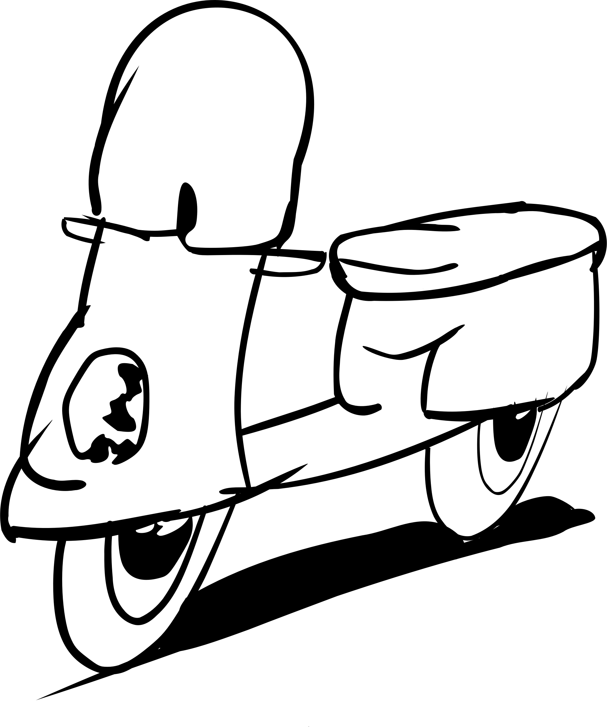 Clipart - Scooter line drawing