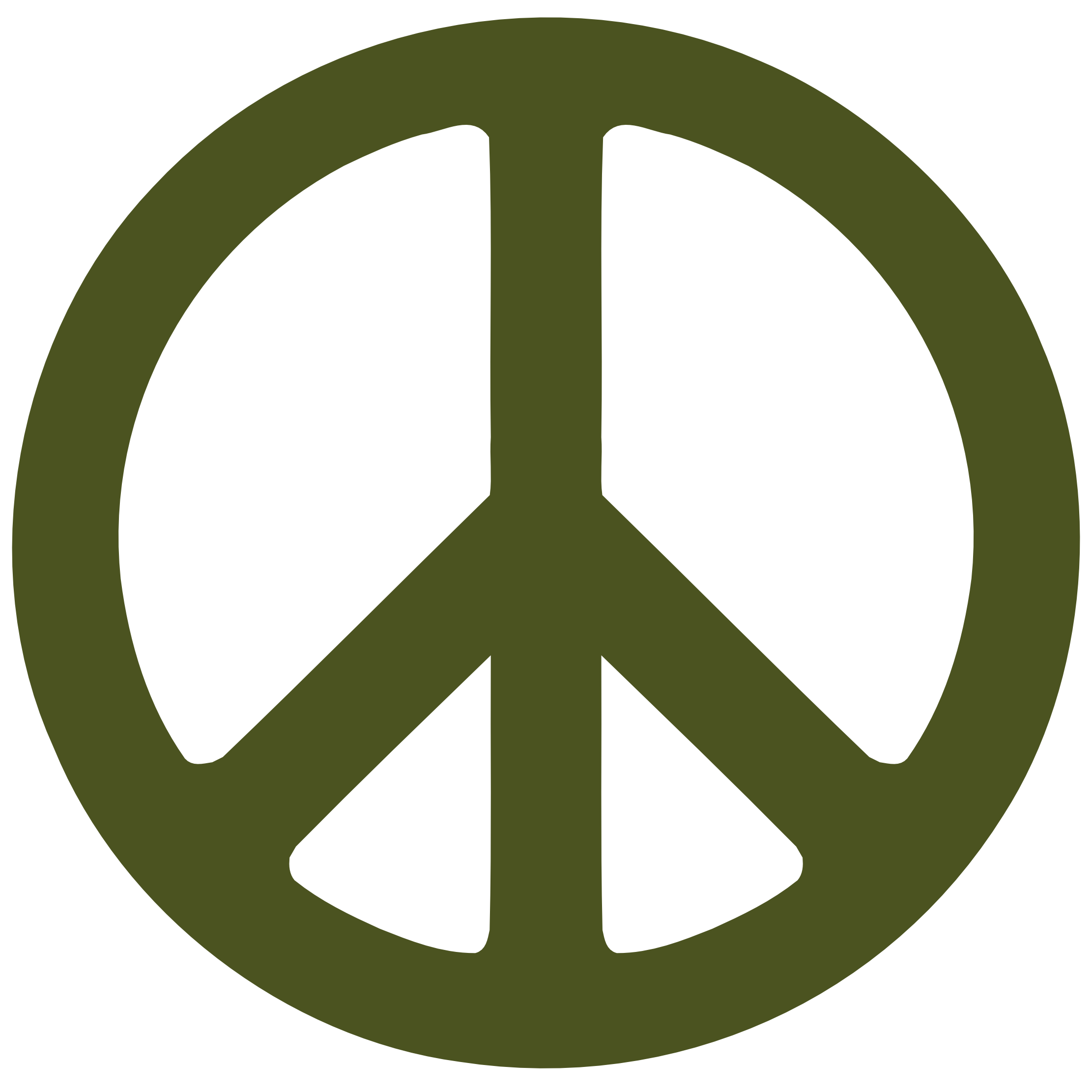 Army Green Peace Symbol 1 scallywag peacesymbol.org Peace Symbol ...