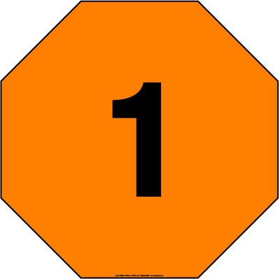Military Fire Division Symbol 1 from Labelmaster