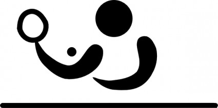 Olympic Sports Table Tennis Pictogram clip art Vector clip art ...