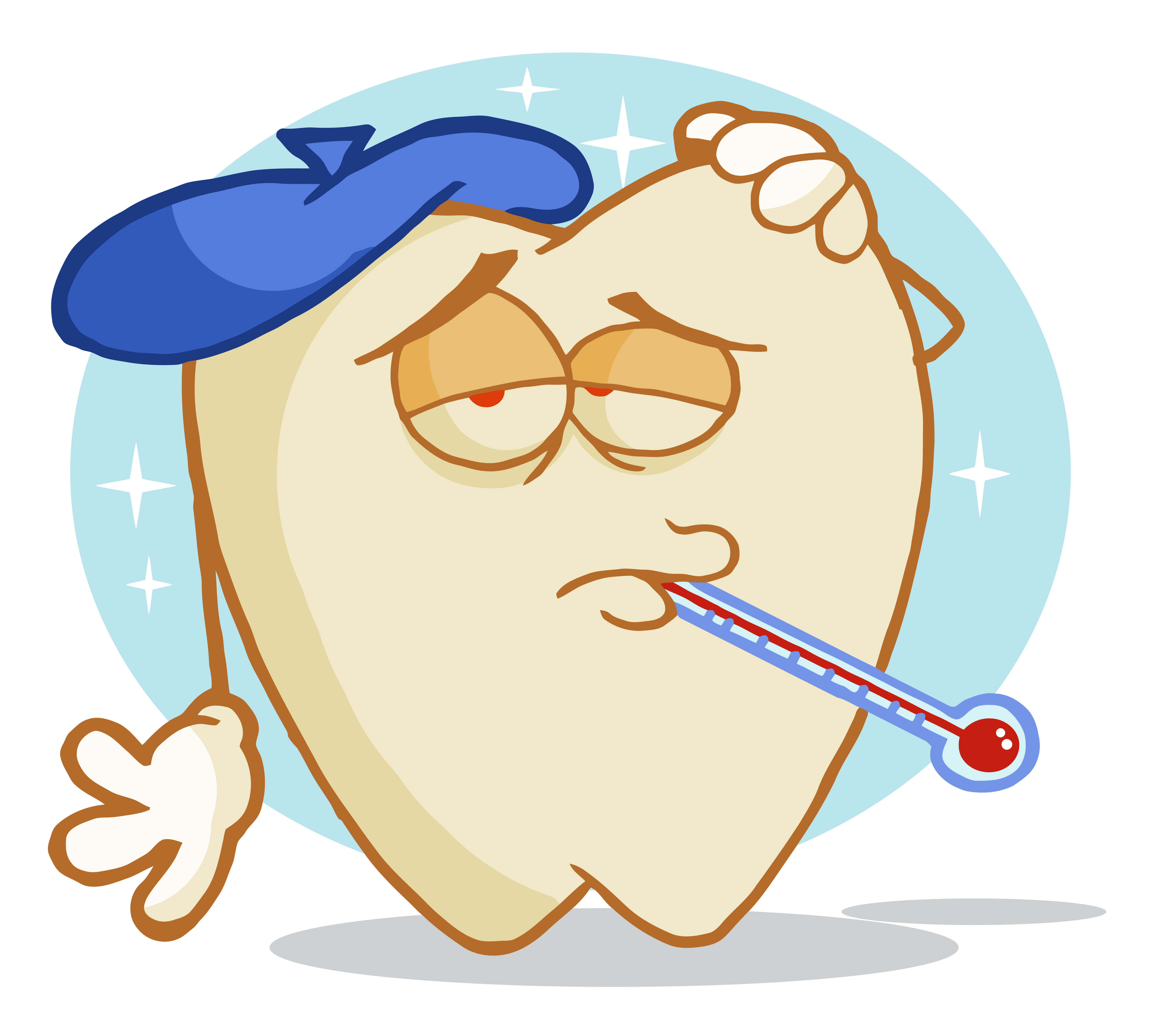 Sick Cartoon Face