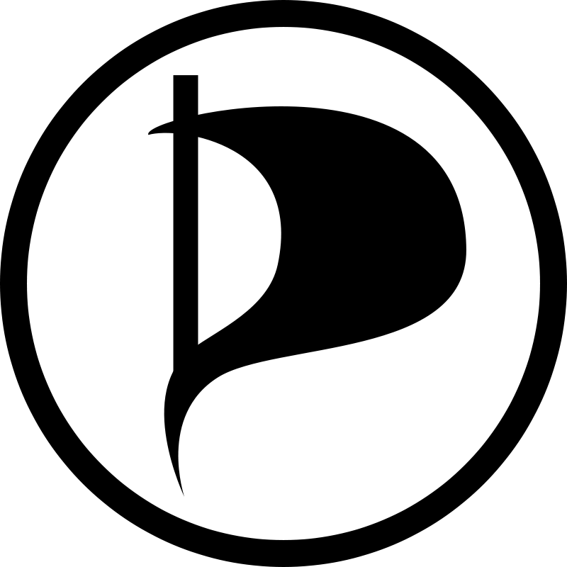 Pirate party flag Free Vector / 4Vector