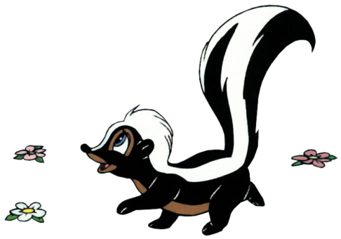 Cartoon Skunk Clipart