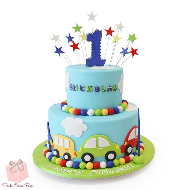 Fondant Birthday Cakes | Basket ...