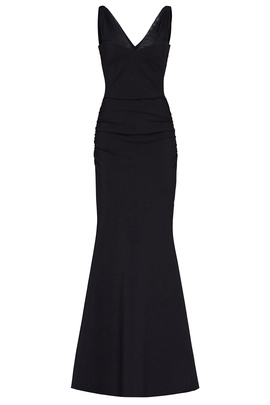 Black Matte Dress by Theia for $150 | Rent the Runway