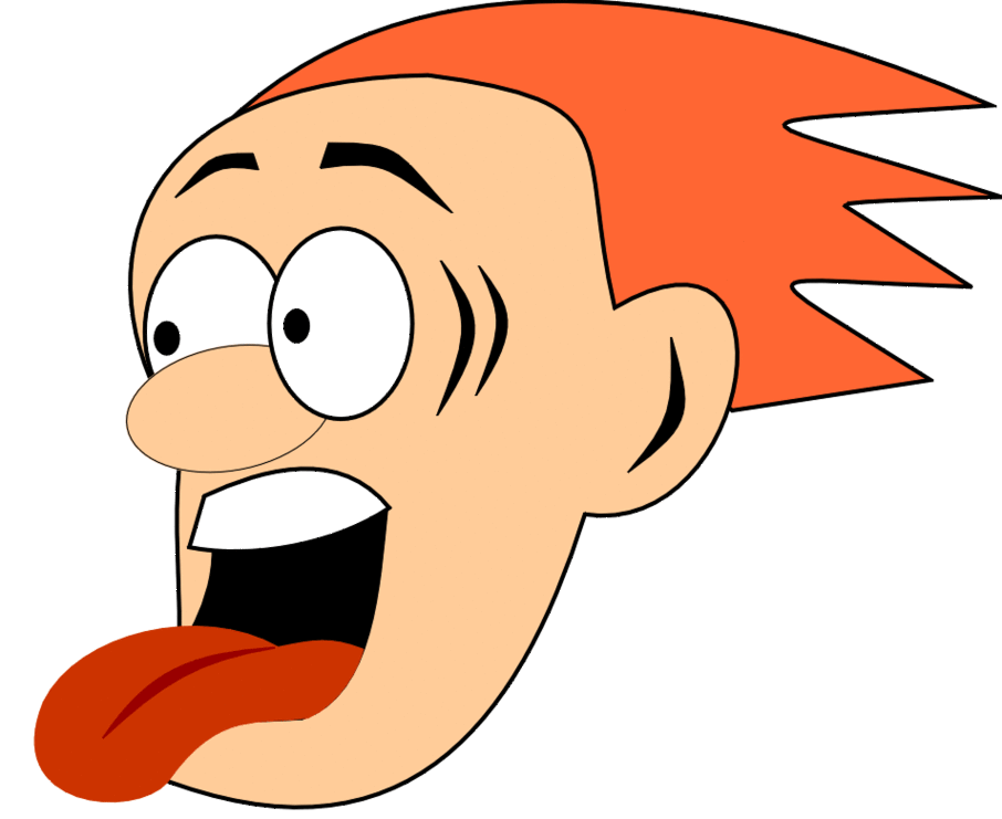 Cartoon tongue clipart