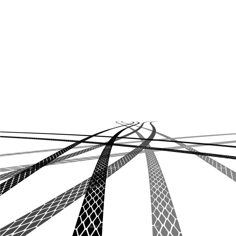 CLIPART TIRE TRACKS | Royalty free vector design