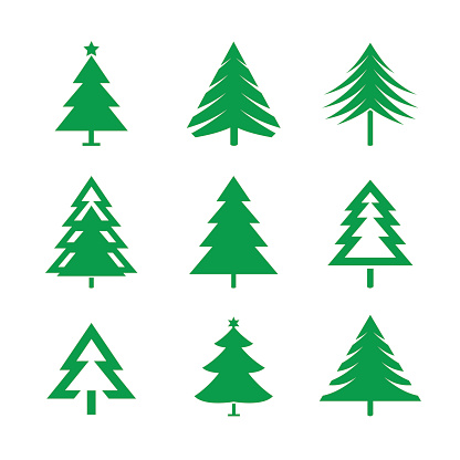 Drawing Of Christmas Tree Clip Art, Vector Images & Illustrations ...
