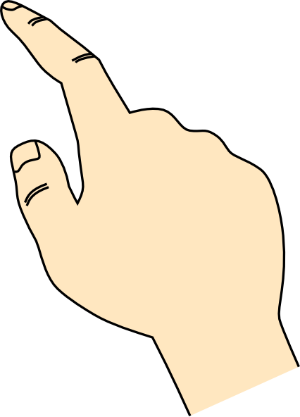 Click Here Finger Clipart