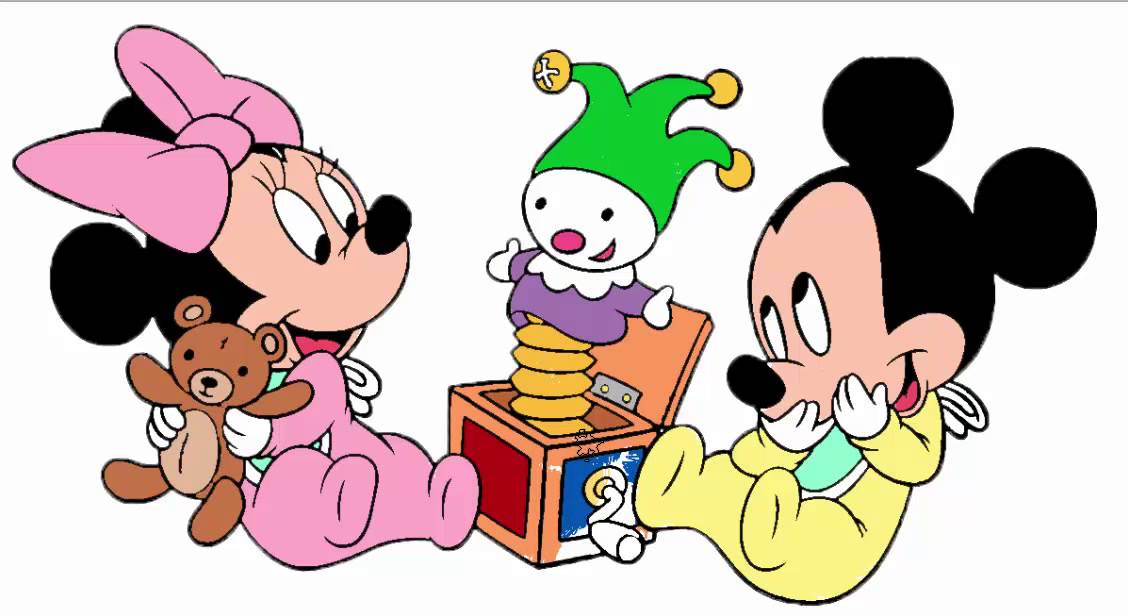 Mickey Mouse and minnie mouse baby coloring pages for kids - YouTube