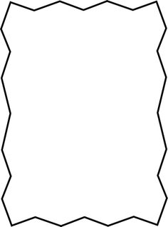 Zigzag rectangle outline clipart