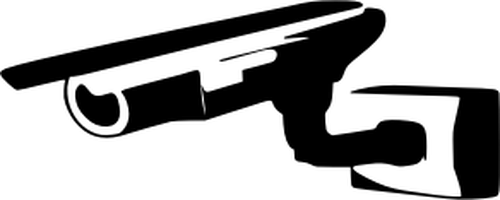 Vektor-Bild der Ã?berwachung Kamera-Symbol fÃ¼r Warnzeichen | Public ...