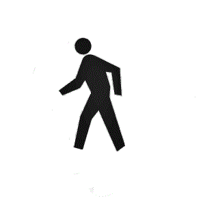 Pedestrian Crossing Symbol Plastic Reusable Stencil, 3 ft x 5 ft ...