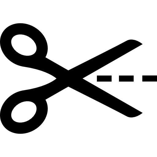 Cut with scissors - Free other icons