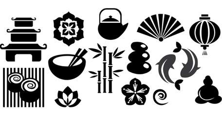 Japan Vector Set 2 Japan Vector Set Symbols Vector Tribal, vector ...