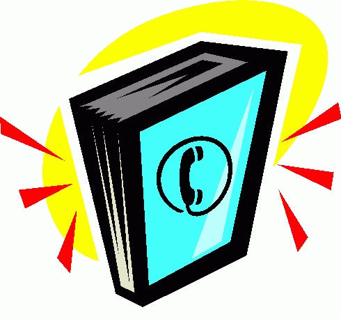 Phone book clip art