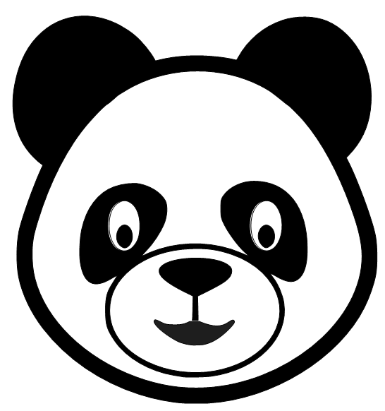 Panda clipart head
