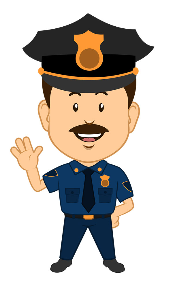 Cartoon police officer clipart