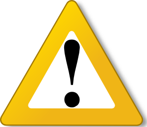 Warning Yellow clip art - vector clip art online, royalty free ...