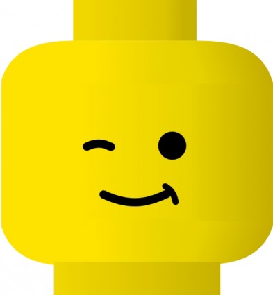 Lego Smiley Wink clip art Free vector in Open office drawing svg ...