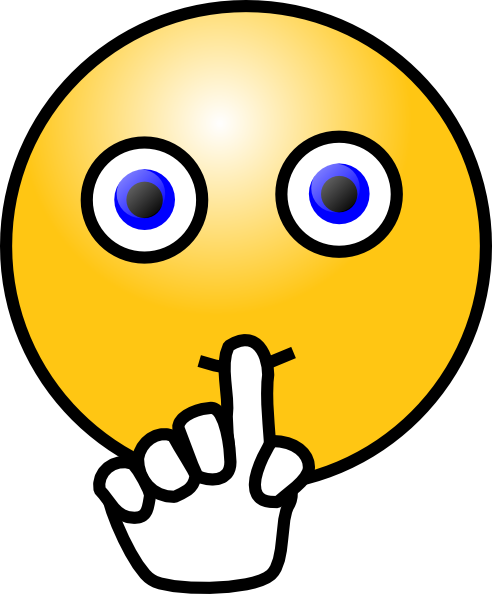 Shoosh Shoo Smiley Clip Art - vector clip art online ...