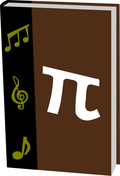 Math Music Textbook clip art Free Vector