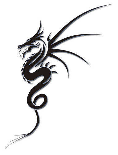 Tribal Dragon Tattoos