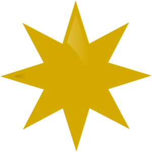 Gold Star clip art - vector clip art online, royalty free & public ...