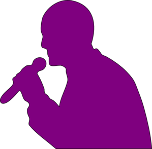 Singing Man clip art - vector clip art online, royalty free ...