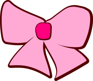 Pink Brown Bow clip art - vector clip art online, royalty free ...