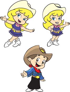 Download Cowboy CHild Vector Free