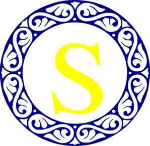 Scroll Circle S Monogram clip art - vector clip art online ...