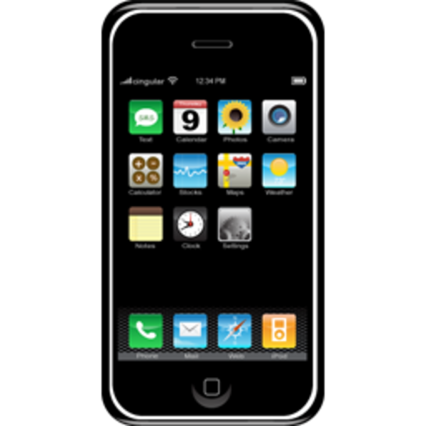 Mobile Touch Phone image - vector clip art online, royalty free ...