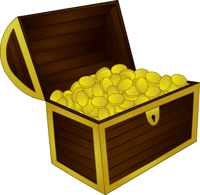 Free to Use & Public Domain Treasure Chest Clip Art